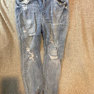 Judy Blue boyfriend paint splatter jeans size 11 only worn twice.